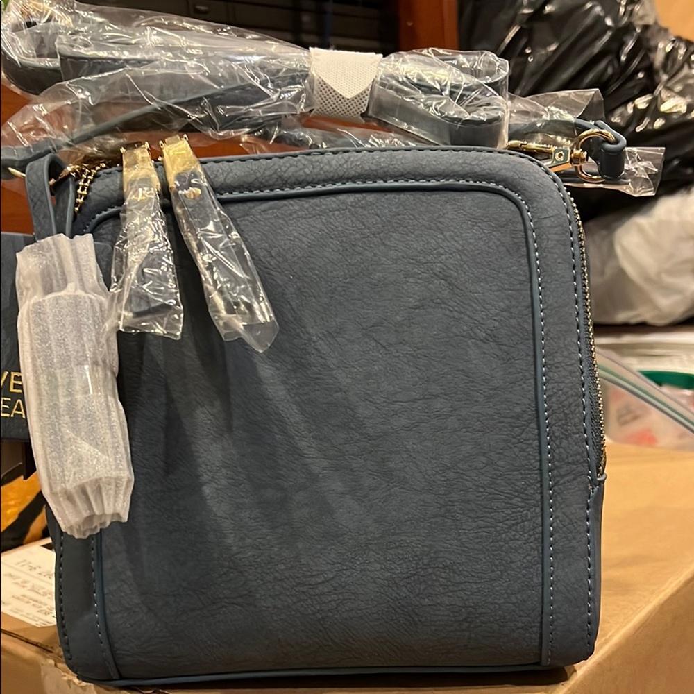 Miztique Blue Vegan Leather Women's Bag